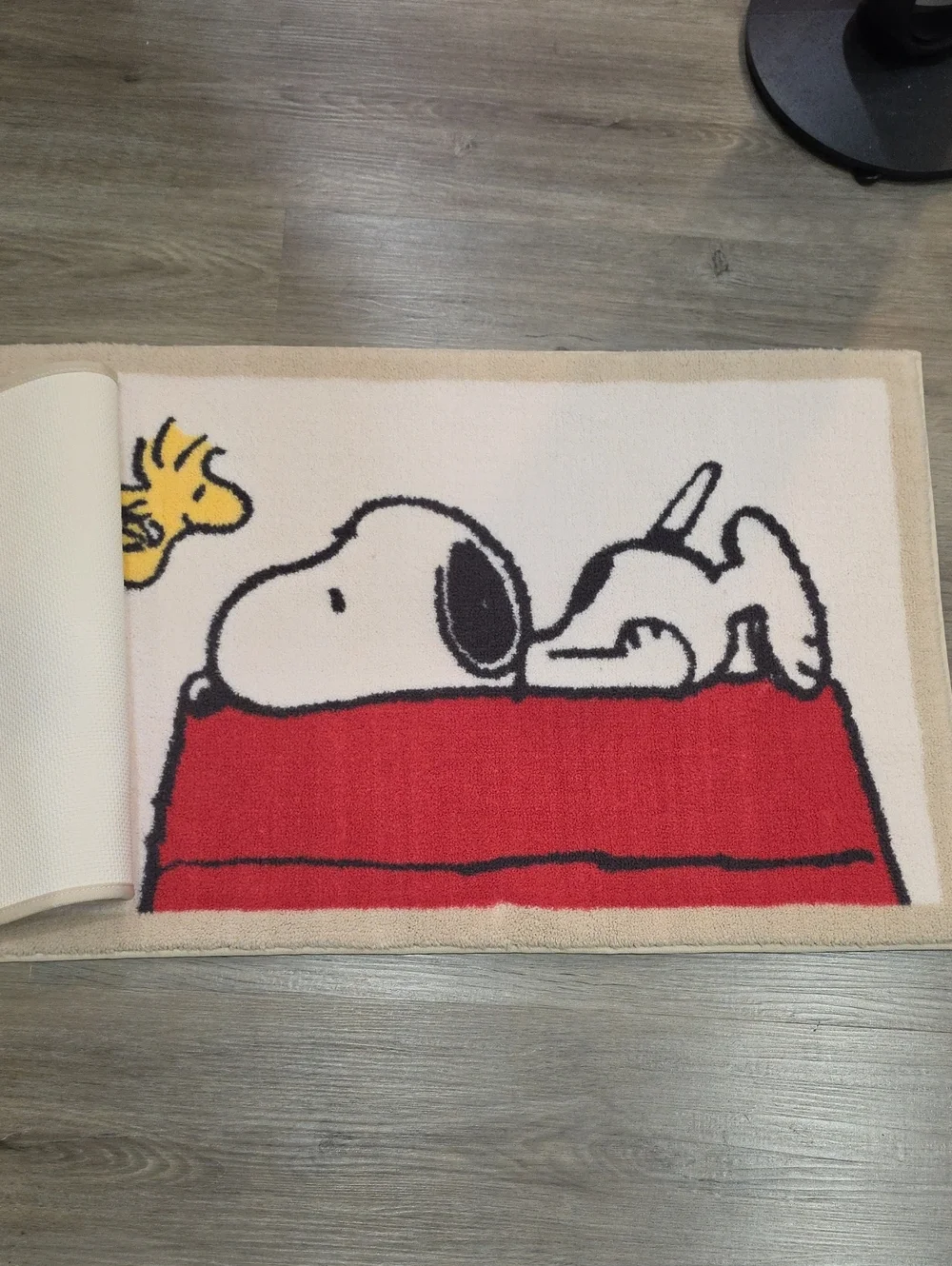 The Big One Peanuts Snoopy & Woodstock 2-PK Bath Rugs- Ivory